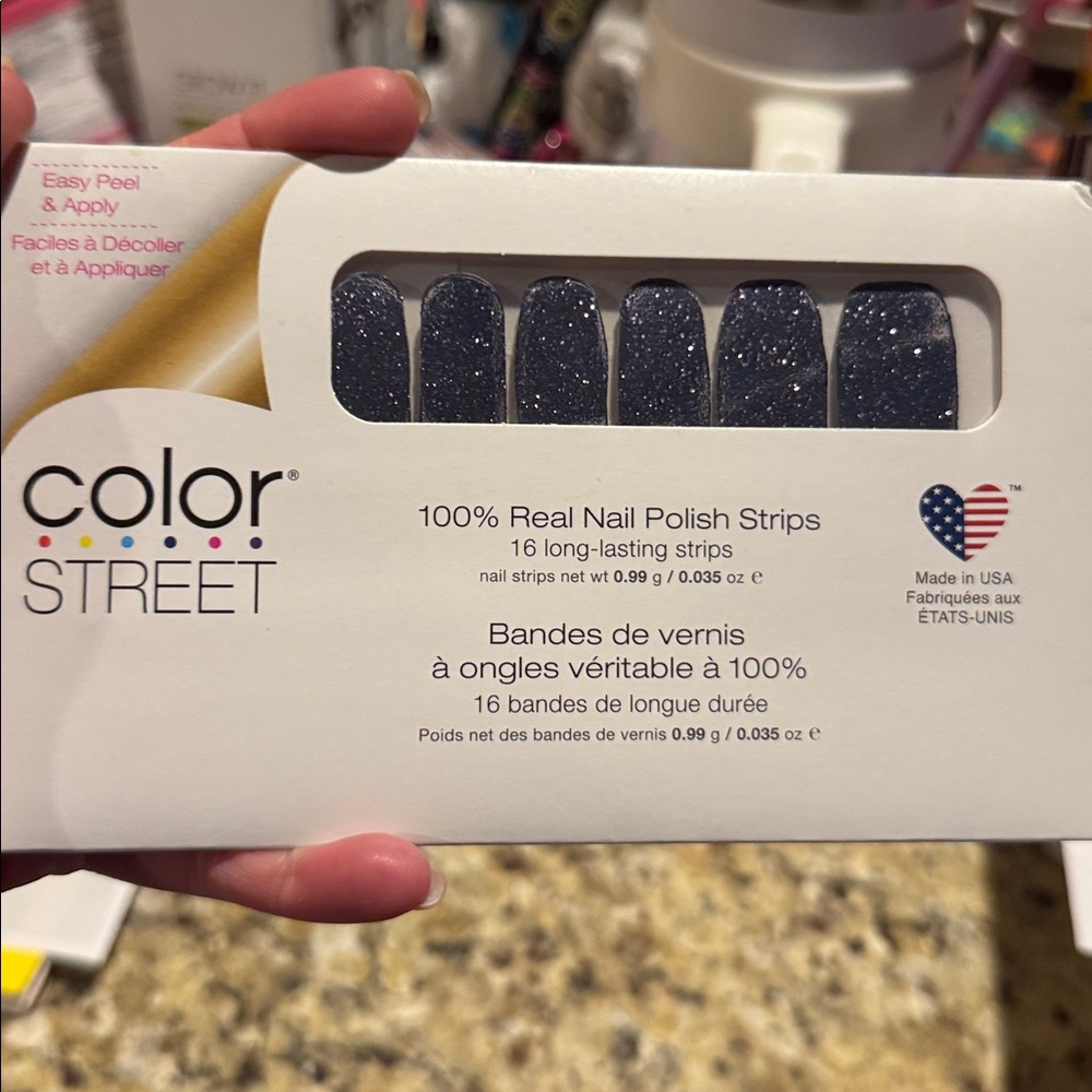 Color Street Midnight Glitter Nail Strips